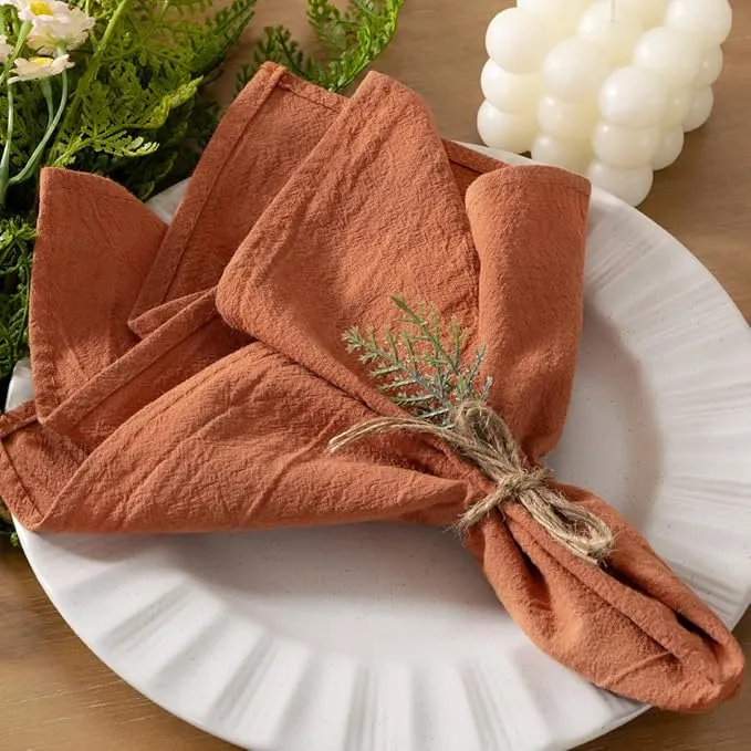Linen Blend Cloth Napkins (Set of 4)